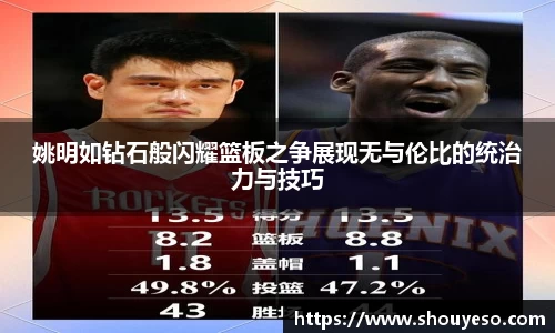 姚明如钻石般闪耀篮板之争展现无与伦比的统治力与技巧