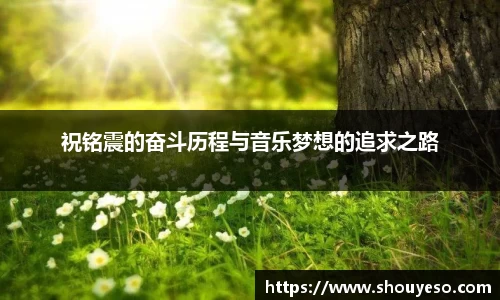 祝铭震的奋斗历程与音乐梦想的追求之路